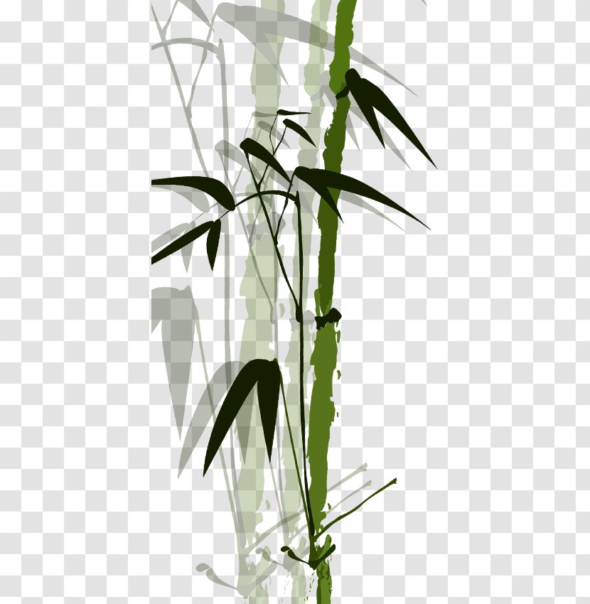 Jingzhe Solar Term Bamboo - Leaf - Hand-painted Transparent PNG
