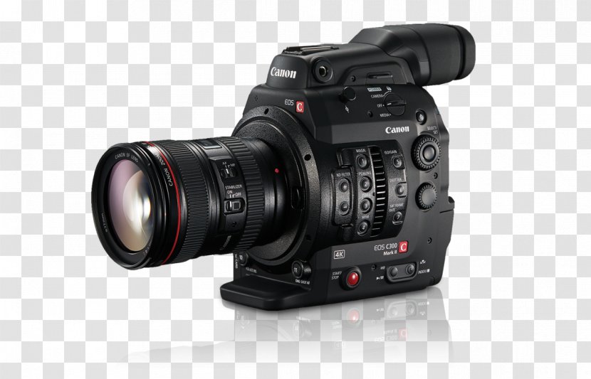 Canon EOS C300 Mark II EF Lens Mount 4K Resolution - Eos - Dslr Viewfinder Transparent PNG