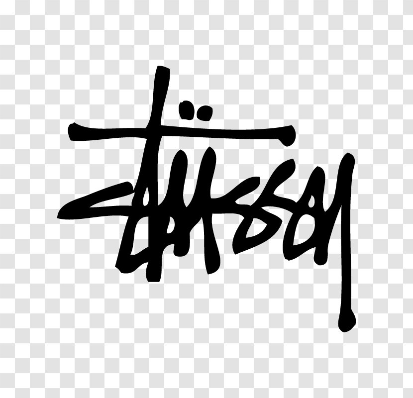 Stüssy Logo Laguna Beach T-shirt Clothing - Monochrome Transparent PNG