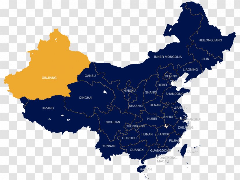 China Vector Map Royalty-free - World - Xinjiang Transparent PNG
