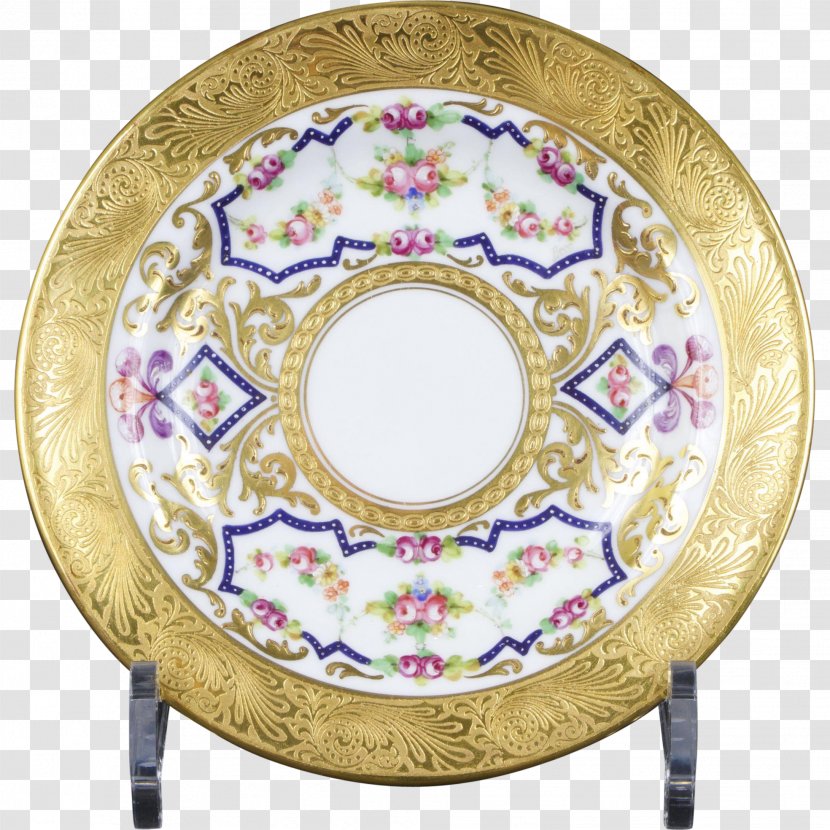 Plate Porcelain Staffordshire Longton Tableware - Pottery - Hand Painted Crown Transparent PNG