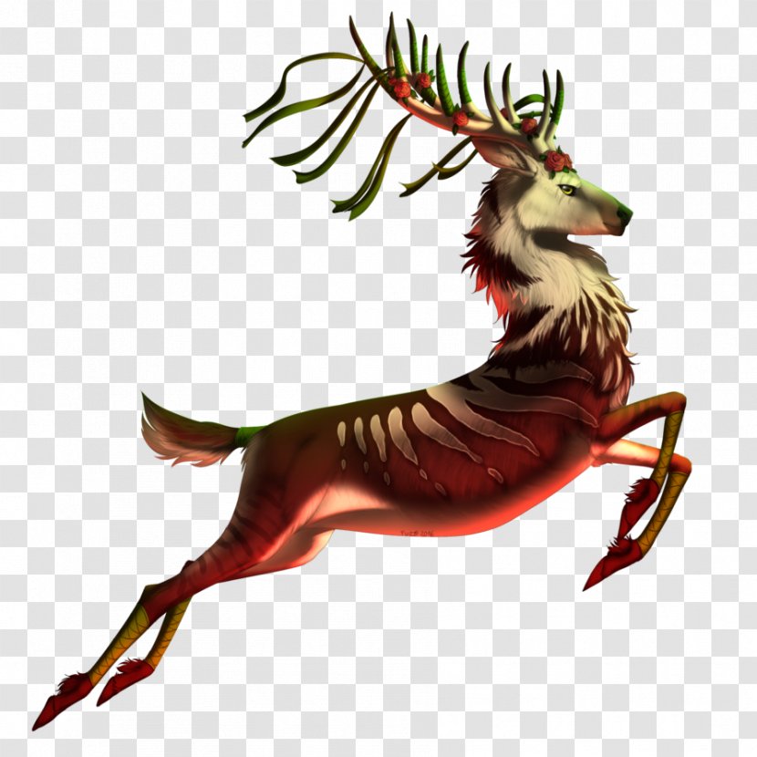 Reindeer Antler Christmas Ornament Day Legendary Creature Transparent PNG