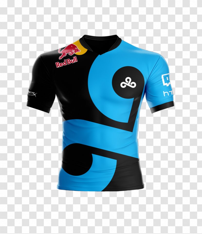 Red Bull Cloud9 Energy Drink Jersey North America League Of Legends Championship Series - Electronic Sports Transparent PNG