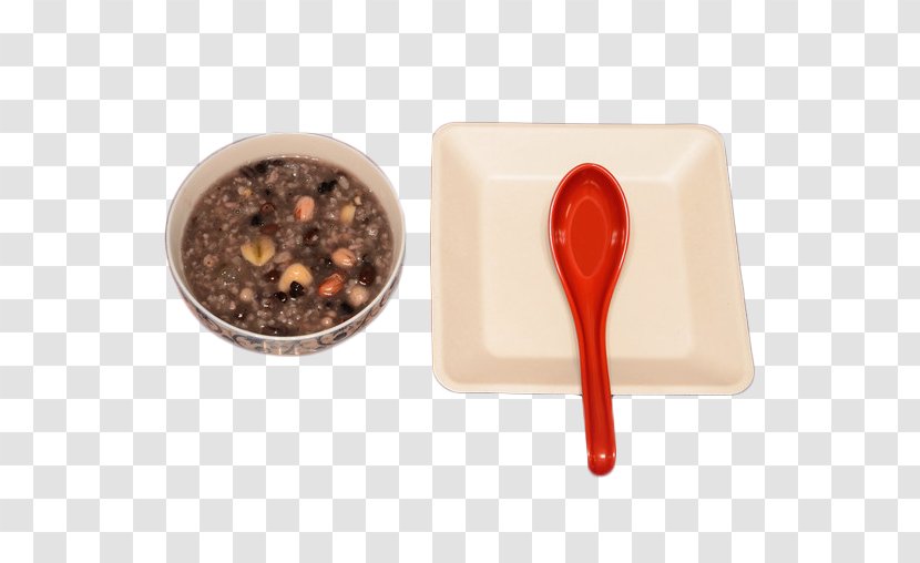 Laba Congee Porridge Spoon Patjuk - Dietary Fiber - A Bowl Of Rice Material Picture Transparent PNG