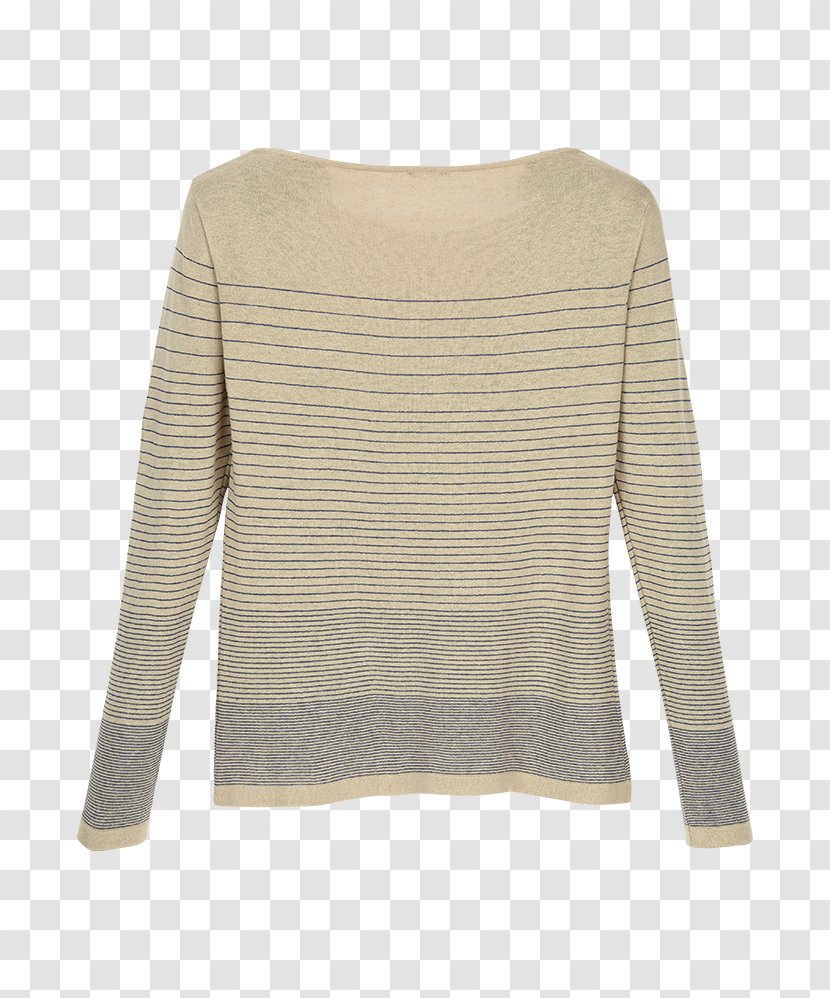 Sleeve Shoulder Beige - Sweater - Pullover Transparent PNG