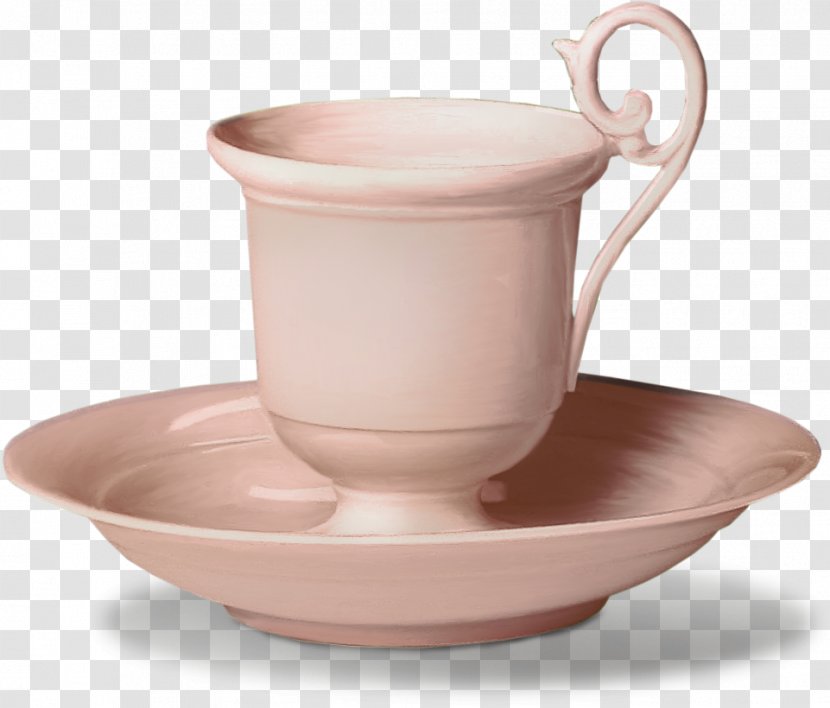 Teacup Coffee Cup - Saucer - Pink Transparent PNG