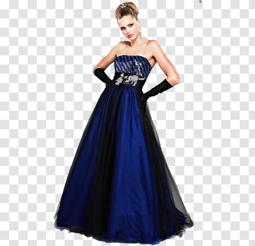 Evening Gown Wedding Dress Prom - Electric Blue Transparent PNG