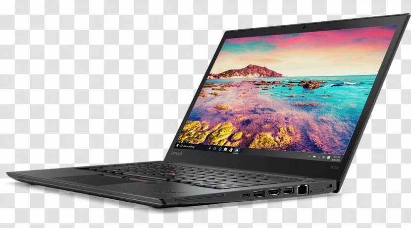 Netbook Laptop Intel Core I5 Lenovo ThinkPad T470s I7 - Electronic Device Transparent PNG