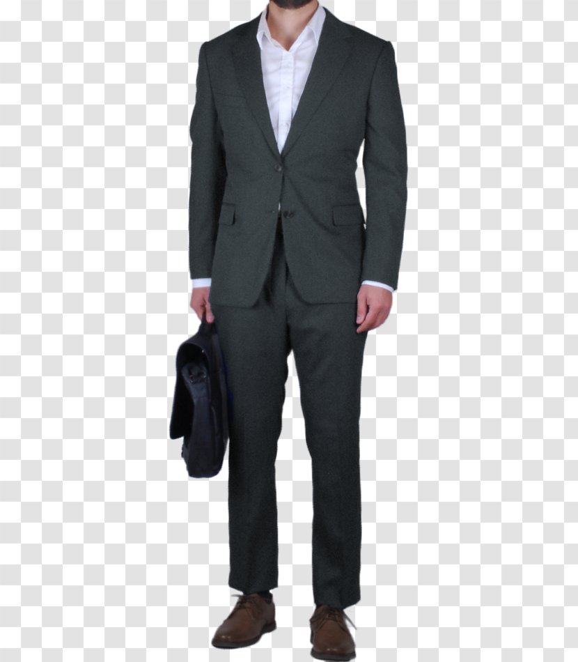 Suit Clothing Pants Waistcoat Pocket - Overcoat - Gray Transparent PNG