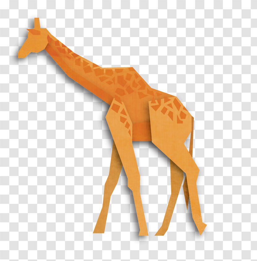 Northern Giraffe Origami Animal Illustration Transparent PNG