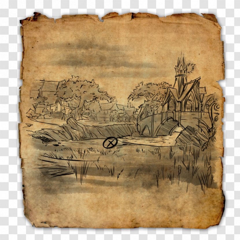 The Elder Scrolls Online Treasure Map - Old Transparent PNG