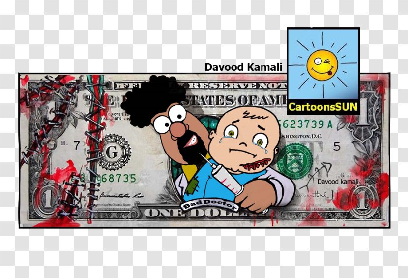 Art Poster United States One-dollar Bill Comics Dollar - Davood Roostaei Transparent PNG