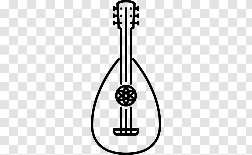 Lute Musical Instruments Clip Art - Cartoon Transparent PNG