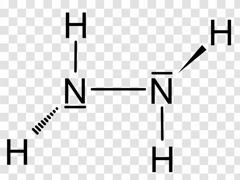 Hydrazine Chemistry Structural Formula Lewis Structure Semicarbazide - Black And White - Symbol Transparent PNG