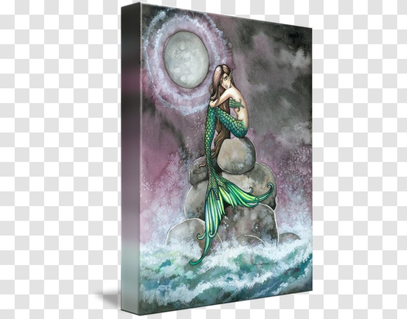 A Mermaid Art Moon: Big Sketchbook (120 Sheets) For Sketching, Doodling, And Writing! Fairy - Fictional Character - Fantasy Transparent PNG