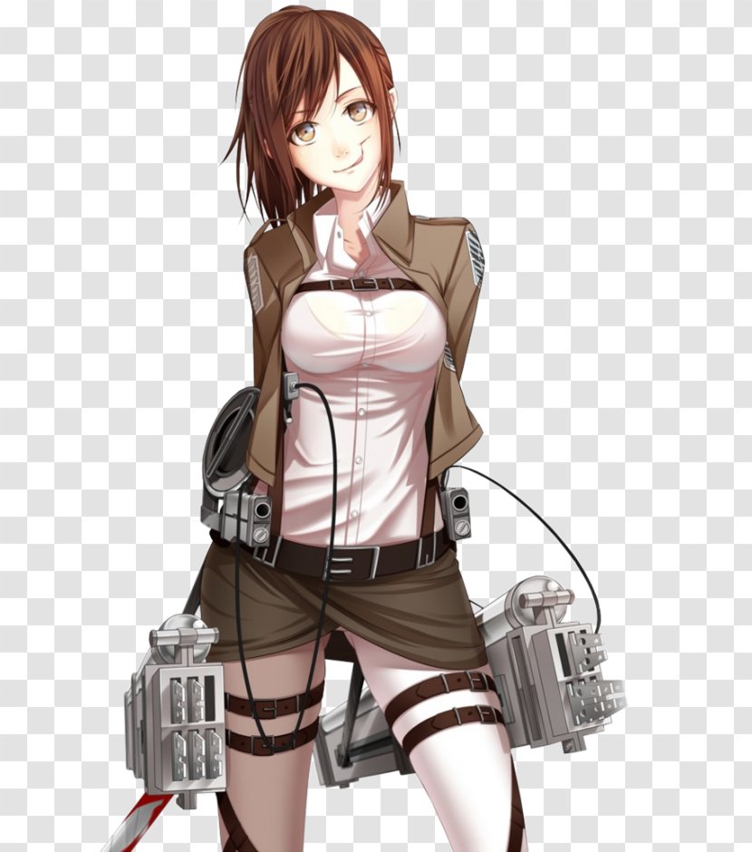 Sasha Braus Mikasa Ackerman Eren Yeager Armin Arlert Hange Zoe - Cartoon - Aot Skin Hair Transparent PNG