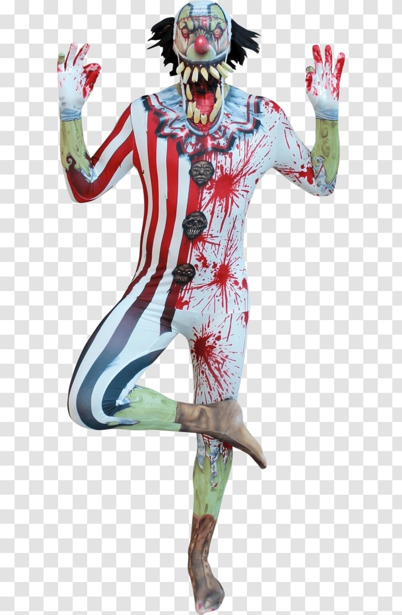 Morphsuits Costume Party Evil Clown - Design Transparent PNG