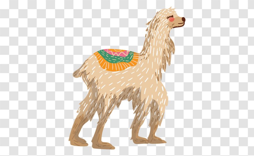 Llama Alpaca Camel Guanaco Illustration - Silhouette Transparent PNG