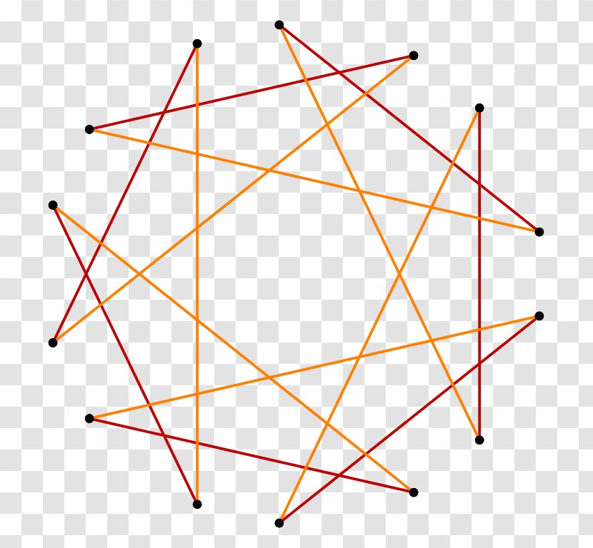 Heptagram Triangle Star Polygon Tetradecagon - Edge Transparent PNG