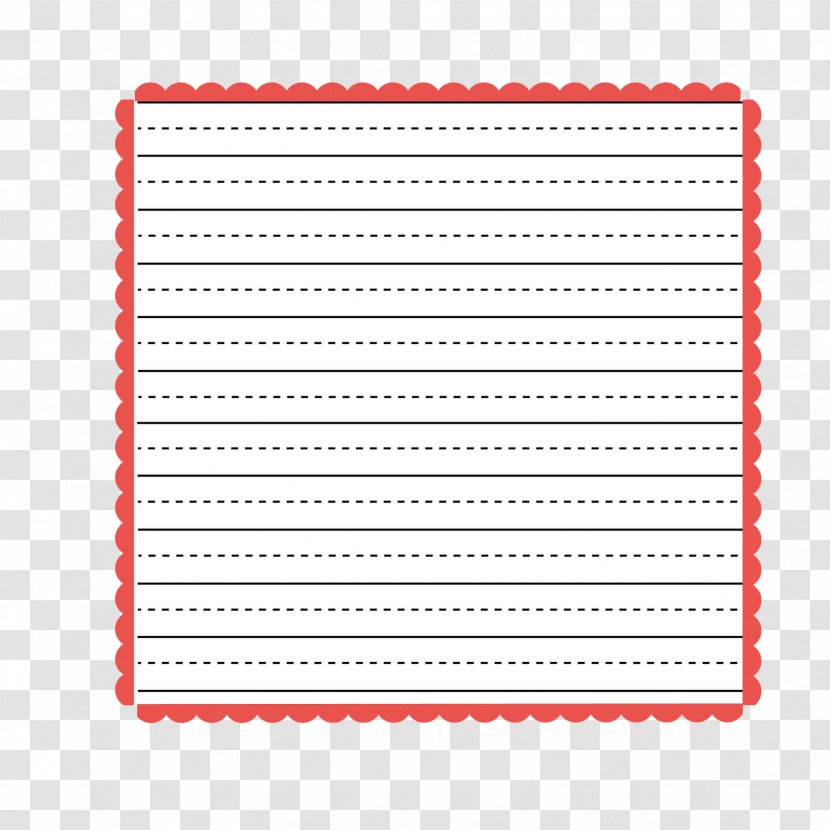 Line Point Font - Red - Journal Card Transparent PNG