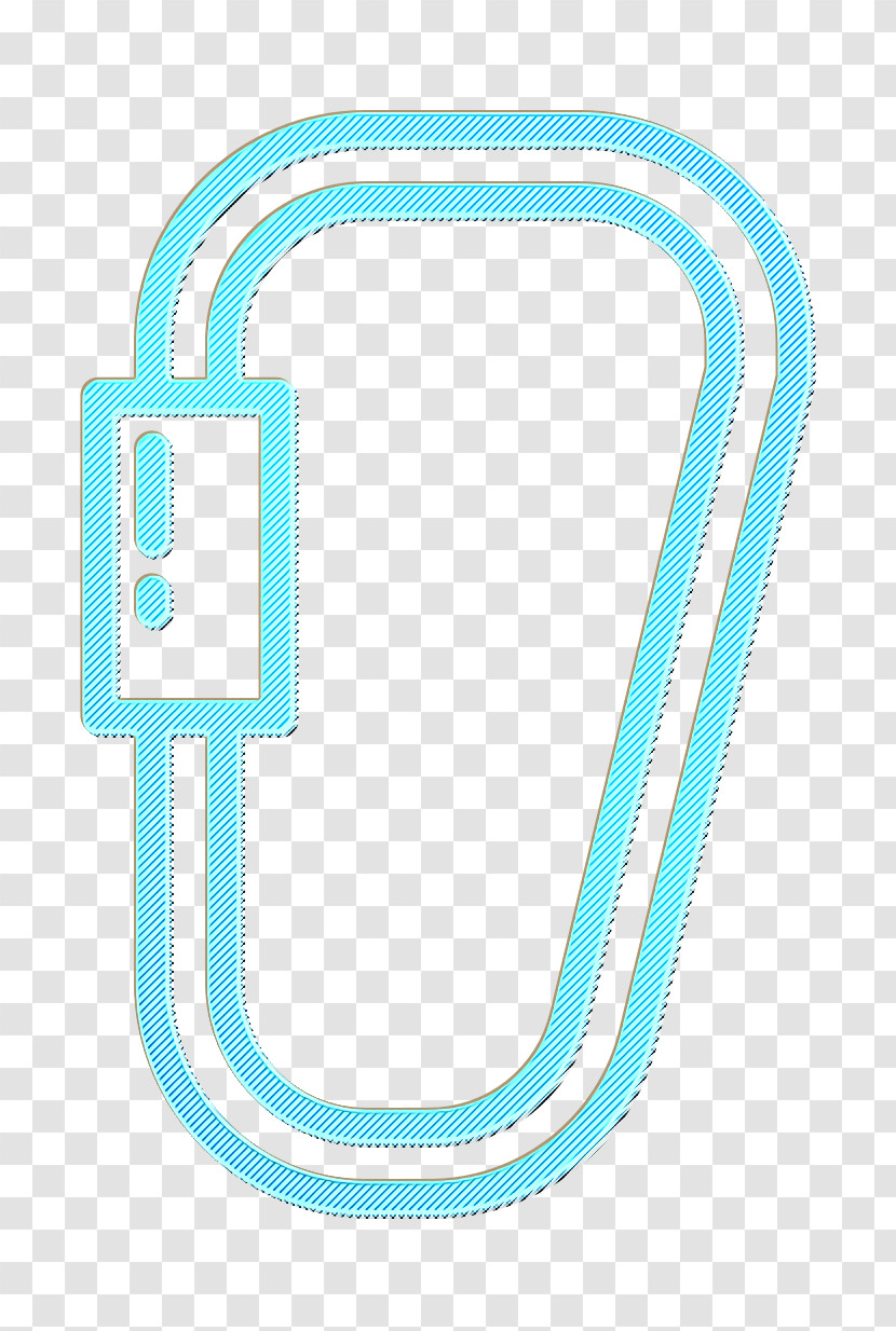 Camping Outdoor Icon Carabiner Icon Sports And Competition Icon Transparent PNG