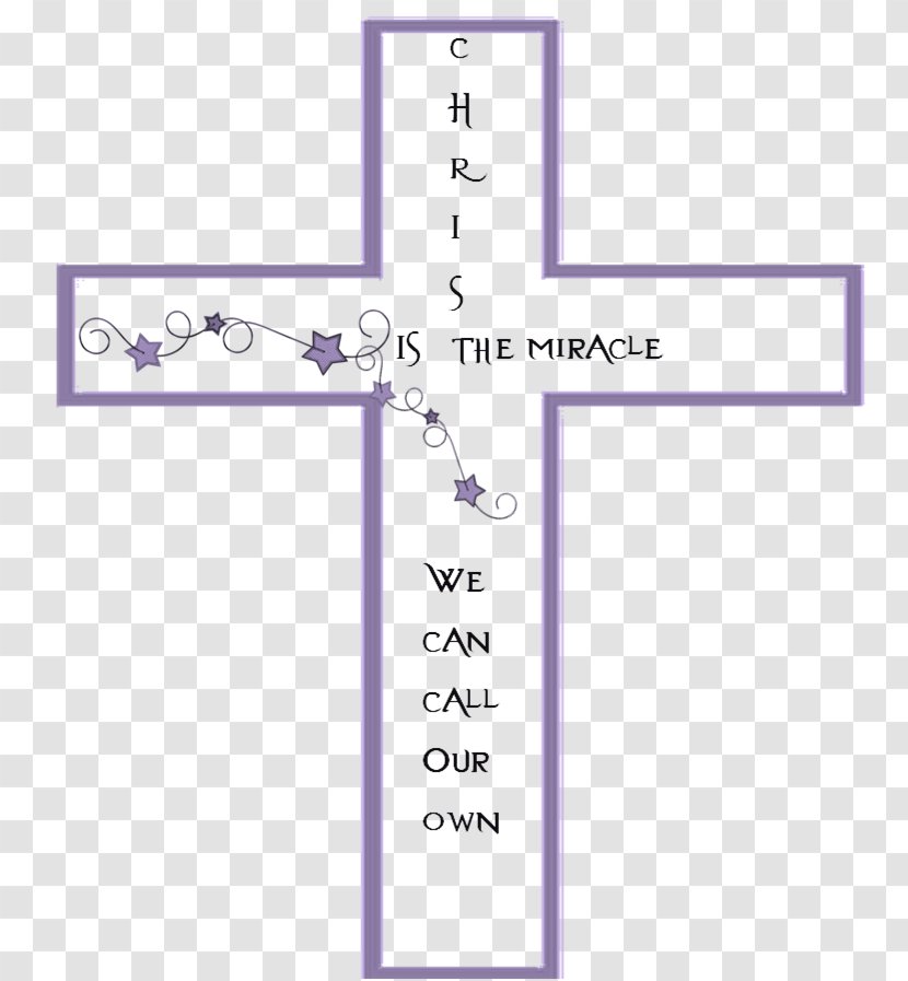 Line Point Angle Number - Symbol - Purple Cross Transparent PNG