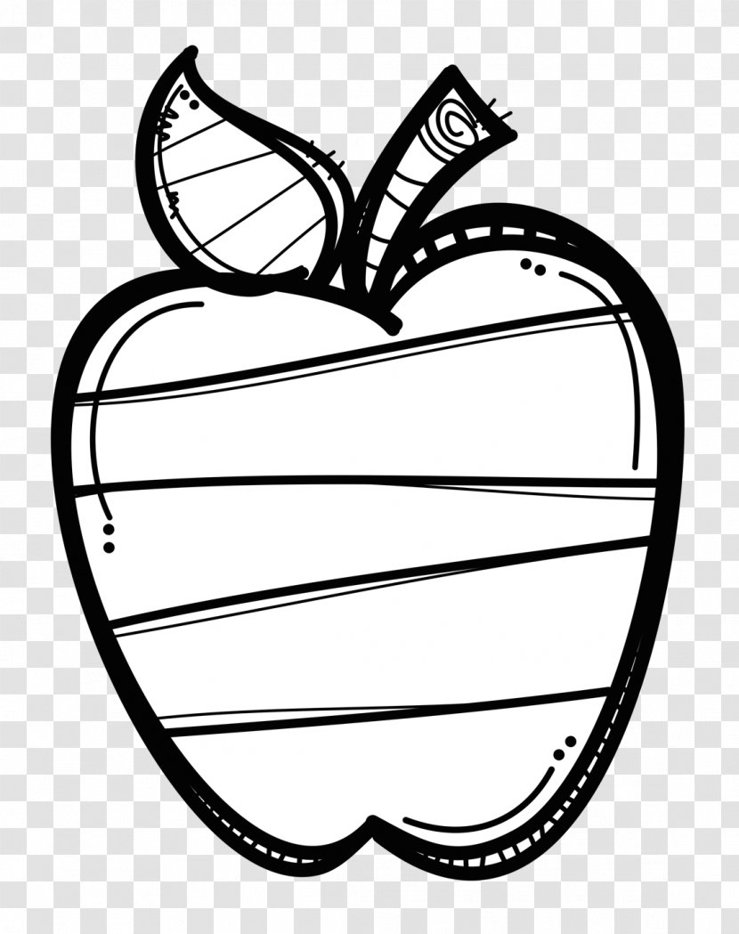 Clip Art Image Apple Drawing Black And White - Watercolor Transparent PNG