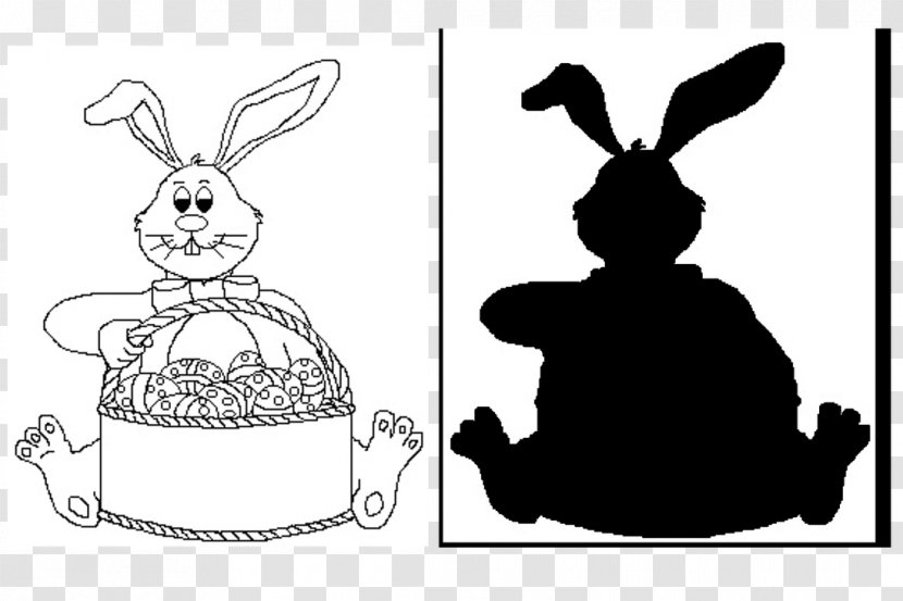 Rabbit Black And White Easter Bunny Hare Transparent PNG