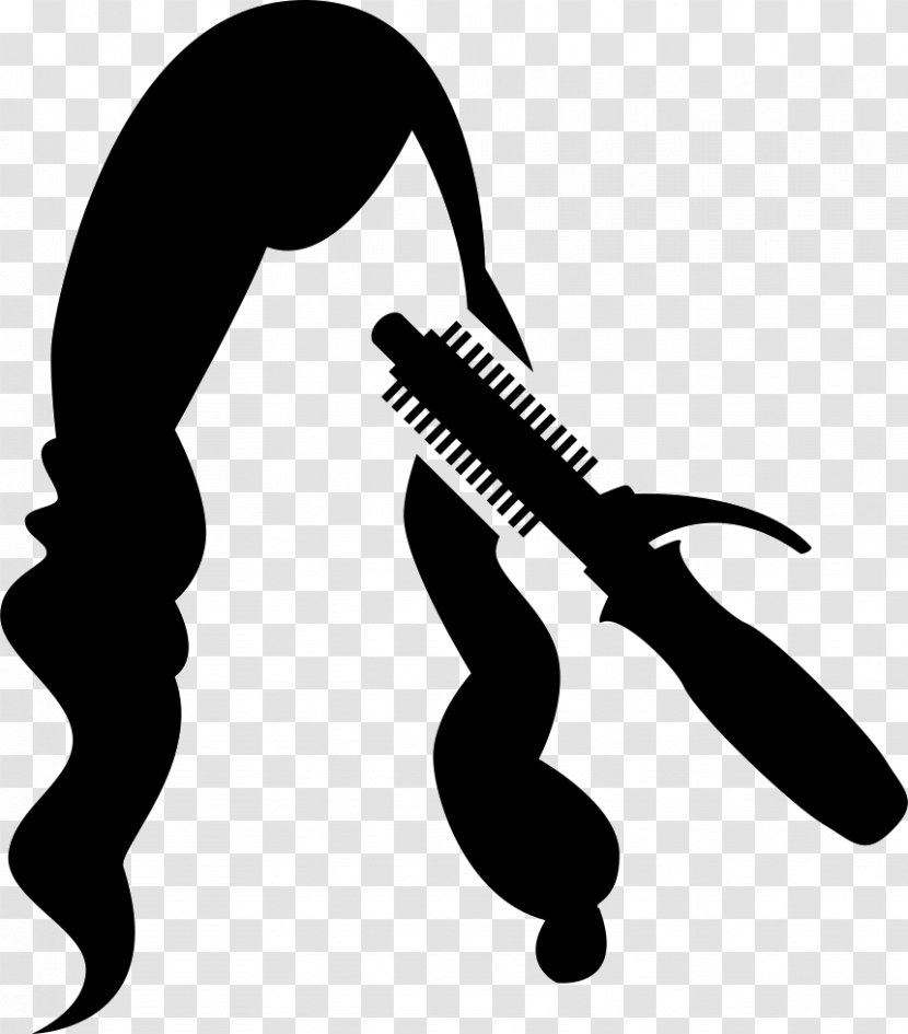 Comb Hair Iron Beauty Parlour Cosmetologist - Silhouette Transparent PNG