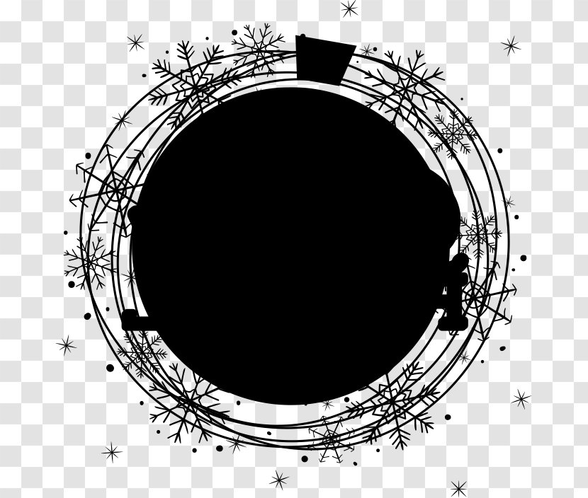 Black Line Background - Oval - Blackandwhite Transparent PNG