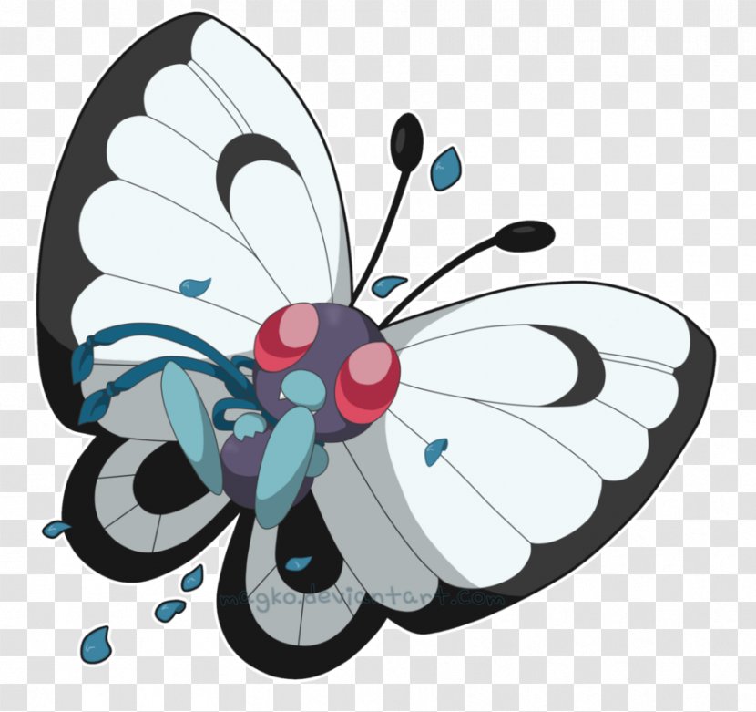 Pokémon FireRed And LeafGreen Butterfree Monarch Butterfly GO Sun Moon - Frame - Pokemon Go Transparent PNG