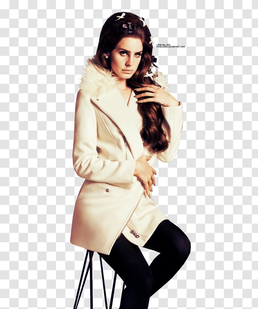 Lana Del Rey Angora Rabbit Wool H&M Fashion - Model Transparent PNG