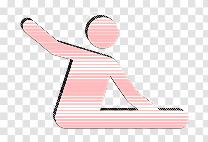 Solid Fitness Human Pictograms Icon Stretching Icon Gymnast Icon Transparent PNG