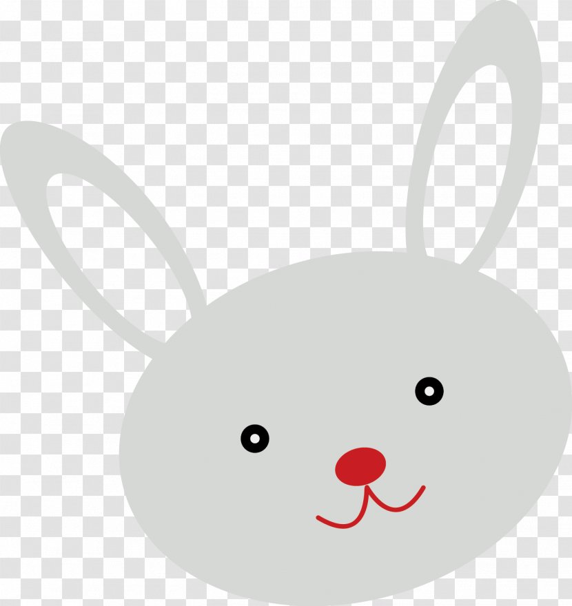 Domestic Rabbit Avatar Clip Art - Smile - Image Small Vector Material Transparent PNG