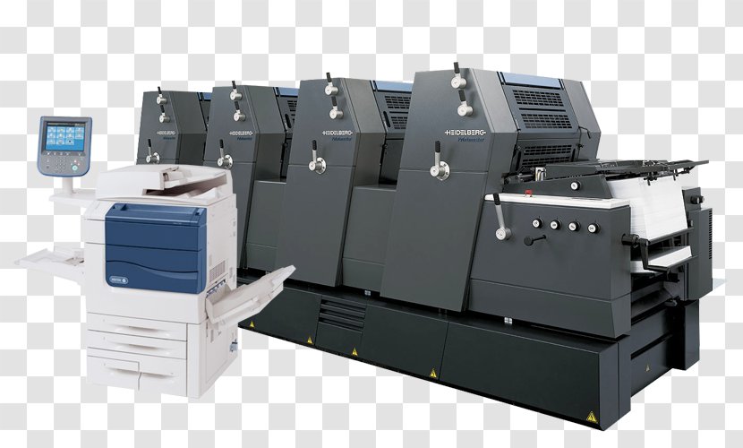 Offset Printing Press Machine Advertising - Flexography - Printer Transparent PNG