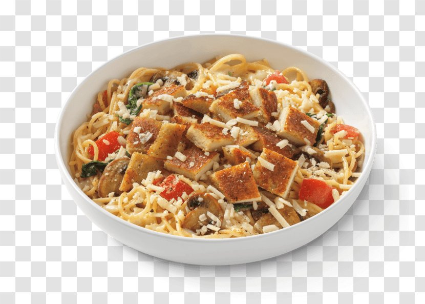 Fettuccine Alfredo Macaroni And Cheese Italian Cuisine Noodles & Company - Pasta With Tomato Bisque Soup Transparent PNG