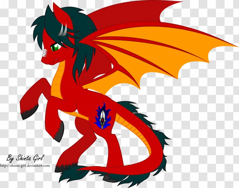 DeviantArt Pony Dragon - Watercolor - Silhouette Transparent PNG