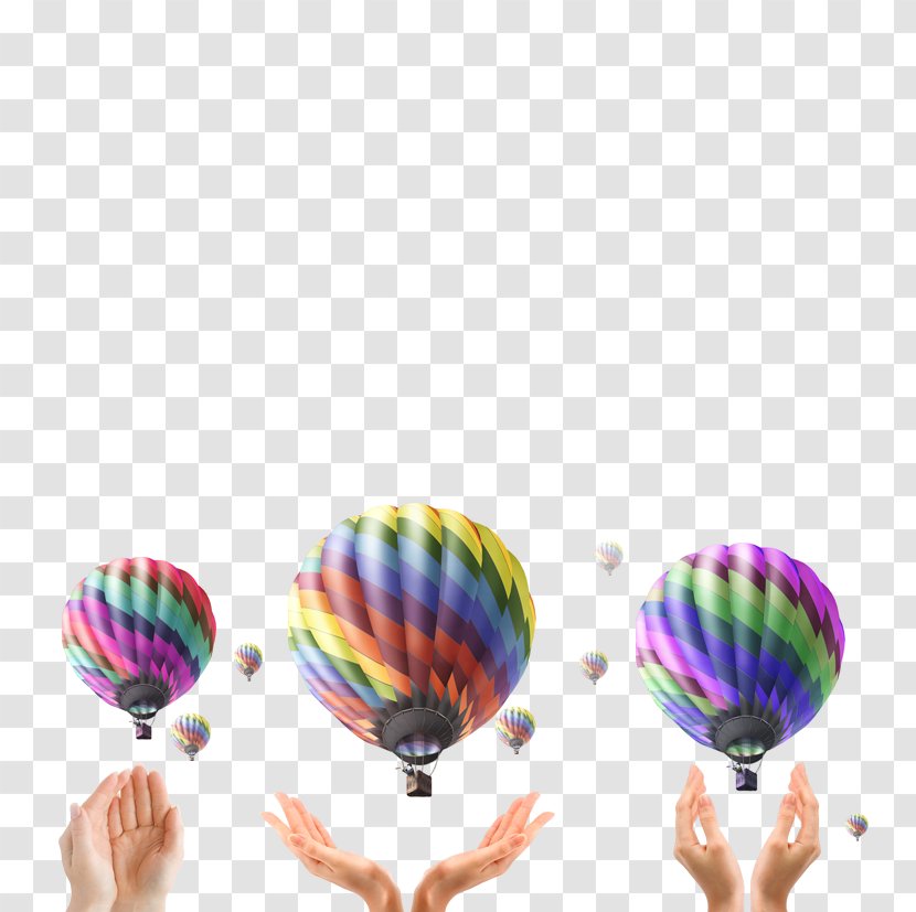 Software Download Icon - Technology - Holding A Hot Air Balloon Transparent PNG