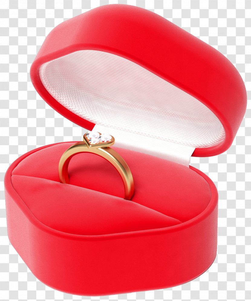 Heart Engagement Ring Box Diamond - With Transparent PNG