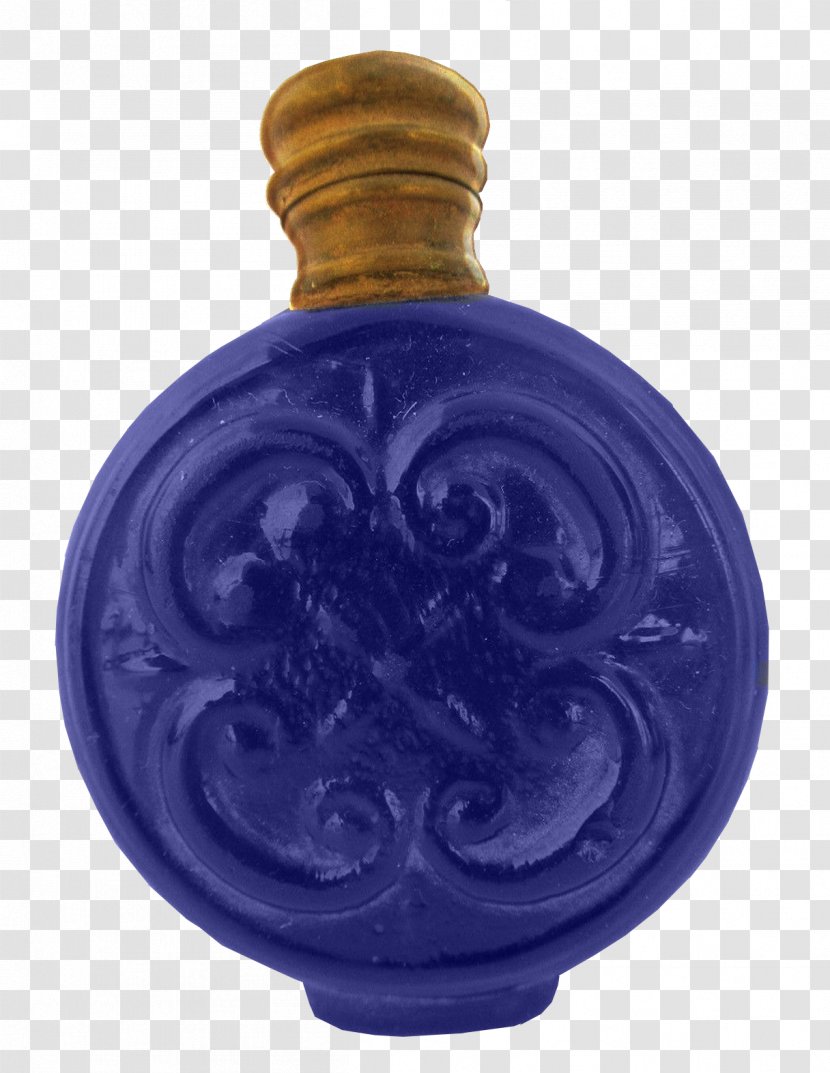 Glass Bottle Cobalt Blue - Purple Transparent PNG