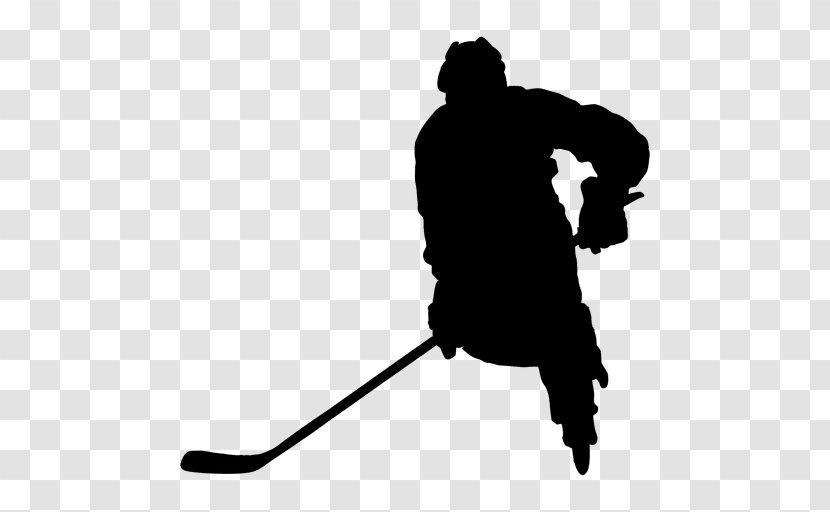 Ice Hockey Silhouette - Barbecue Stick Transparent PNG