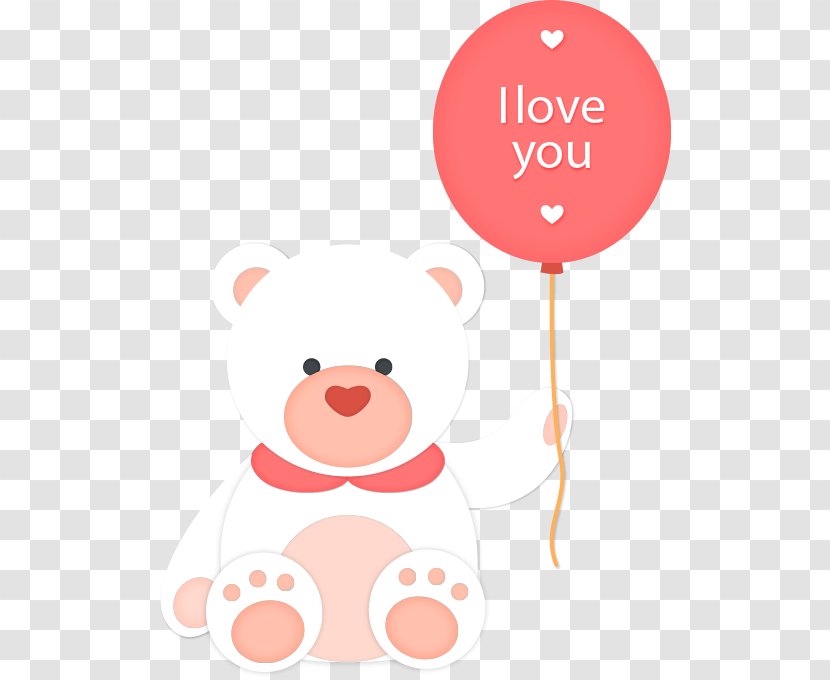 Boyfriend Girlfriend Love Illustration - Heart - Cute Polar Bear And Balloon Vector Transparent PNG