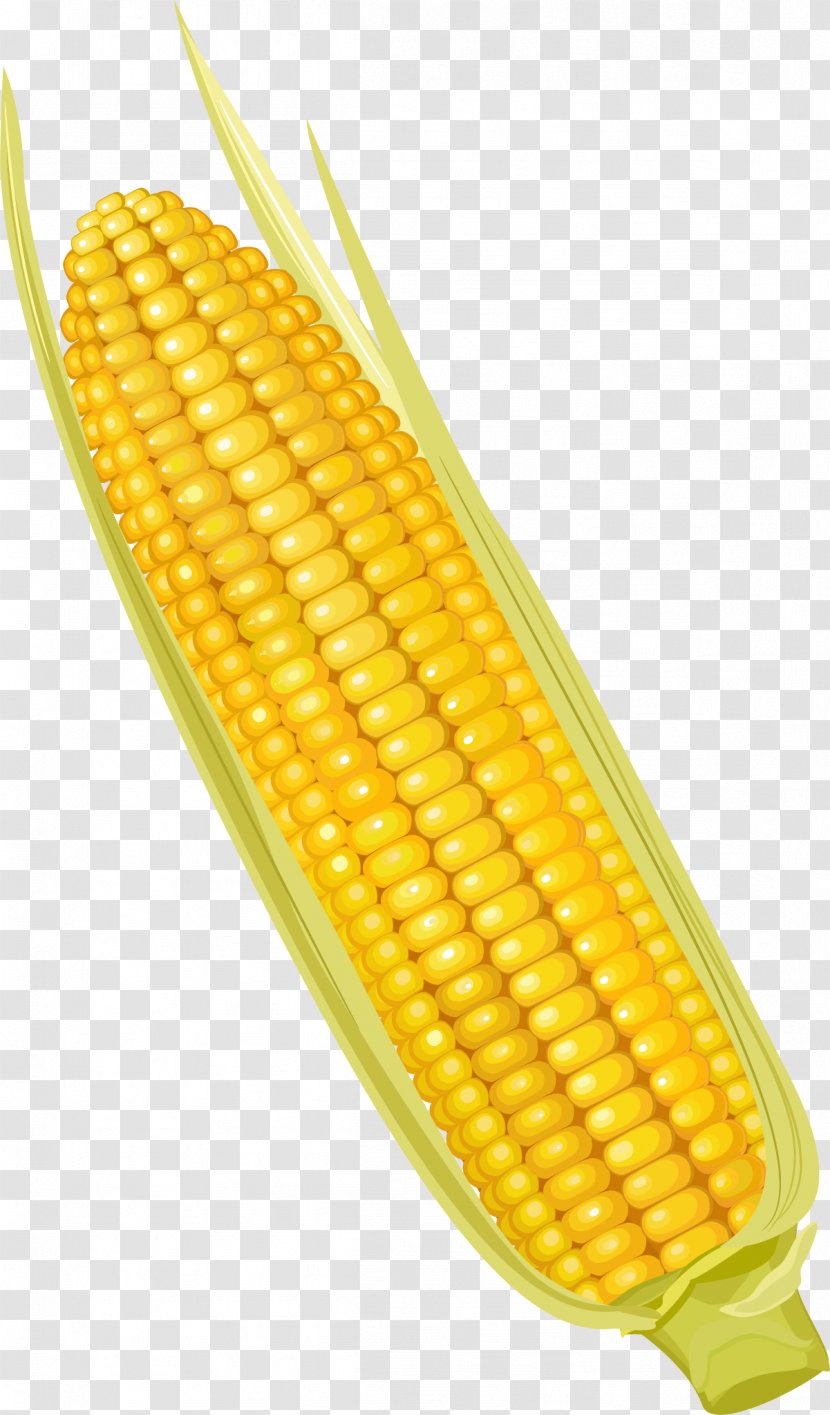 Corn On The Cob Maize Corncob Vegetable - Sweet - Cartoon Yellow Transparent PNG