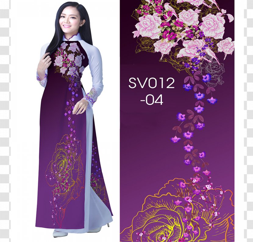 Costume Design Gown Tradition Pattern - Frame - Ao Dai Transparent PNG