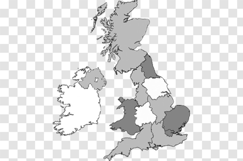Blank Map P. N. Daly Ltd. Ireland Scale - United Kingdom Transparent PNG