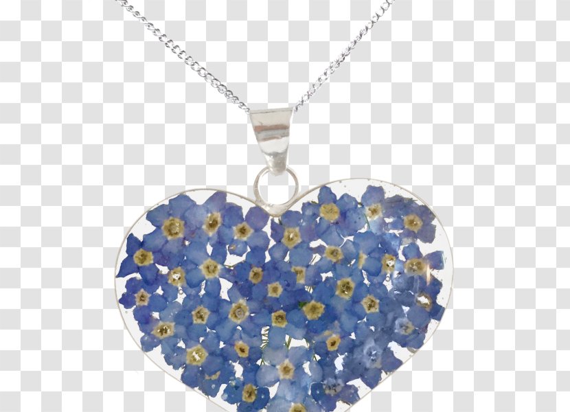 Necklace Charms & Pendants Cobalt Blue Silver Jewellery - Jewelry Making - Forgetmenot Transparent PNG