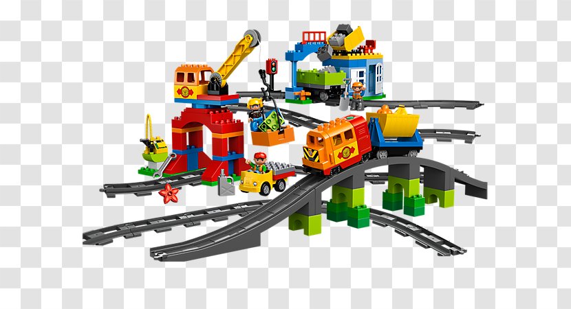 LEGO 10508 DUPLO Deluxe Train Set Duplo By Amazon.com - Toy - Lego Crane Transparent PNG