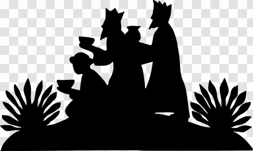 Biblical Magi Silhouette Nativity Scene Clip Art - We Three Kings - Wise-man Transparent PNG