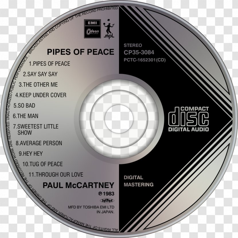 Compact Disc Genesis The Beatles Album Abbey Road - Paul Mccartney And Wings - Peace Pipe Transparent PNG