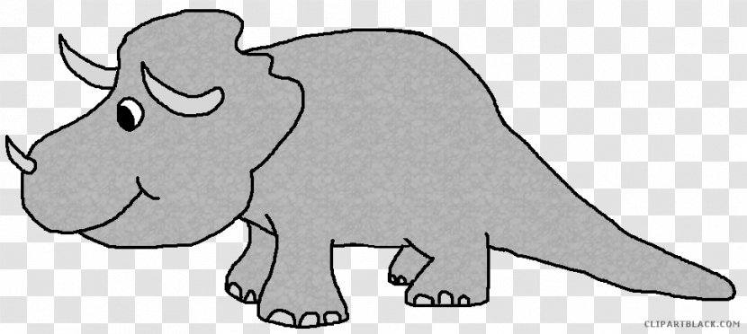 Triceratops Clip Art Dinosaur Apatosaurus Indian Elephant - Carnivores Transparent PNG